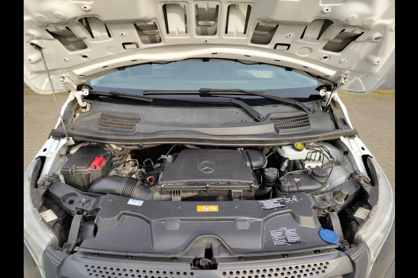 Mercedes-Benz Vito 111 CDI Lang Dubbele Cabine Airco Trekhaak Imperial+Ladderrol Bluetooth Licht/Regen-Sensor Betonplex Vloer Lat om Lat Betimmering Zijschuifdeur Comfort 1e eigenaar! Euro 6