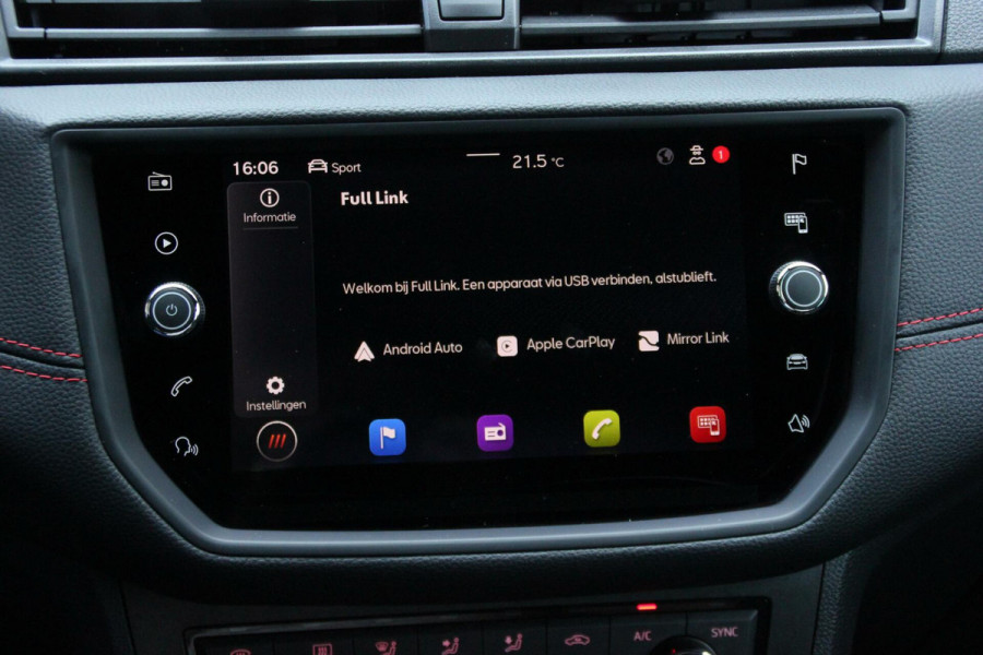 Seat Arona 1.0 TSI FR Sport Automaat |CARPLAY, VIRTUAL, CRUISE, CAMERA, PDC, LED, SFEER|