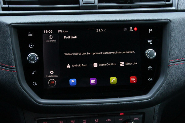 Seat Arona 1.0 TSI FR Sport Automaat |CARPLAY, VIRTUAL, CRUISE, CAMERA, PDC, LED, SFEER|