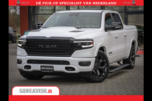 Dodge Ram 1500 Limited Night | 5.7 V8 Hemi Full Option | Comfortabele Dubbele Cabine met Royale 5 Zitplaatsen | De Meest Luxe en Volle Pick-Up in zijn Klasse | BPM vrij | Nu Leverbaar uit Voorraad | Voorraad Nr v45lpr