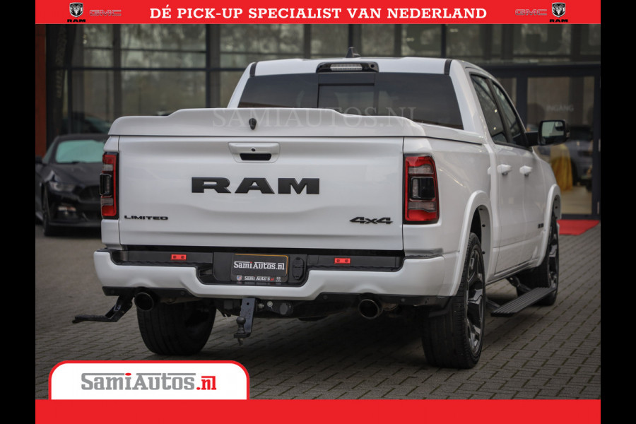 Dodge Ram 1500 Limited Night | 5.7 V8 Hemi Full Option | Comfortabele Dubbele Cabine met Royale 5 Zitplaatsen | De Meest Luxe en Volle Pick-Up in zijn Klasse | BPM vrij | Nu Leverbaar uit Voorraad | Voorraad Nr v45lpr