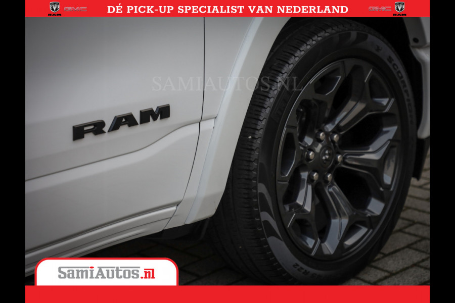 Dodge Ram 1500 Limited Night | 5.7 V8 Hemi Full Option | Comfortabele Dubbele Cabine met Royale 5 Zitplaatsen | De Meest Luxe en Volle Pick-Up in zijn Klasse | BPM vrij | Nu Leverbaar uit Voorraad | Voorraad Nr v45lpr