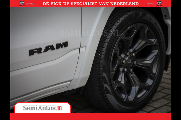 Dodge Ram 1500 Limited Night | 5.7 V8 Hemi Full Option | Comfortabele Dubbele Cabine met Royale 5 Zitplaatsen | De Meest Luxe en Volle Pick-Up in zijn Klasse | BPM vrij | Nu Leverbaar uit Voorraad | Voorraad Nr v45lpr