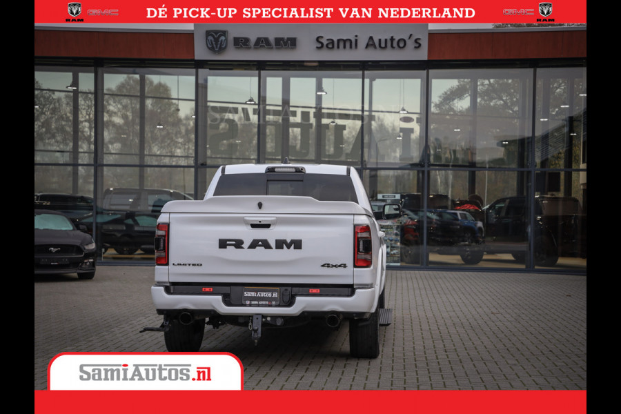 Dodge Ram 1500 Limited Night | 5.7 V8 Hemi Full Option | Comfortabele Dubbele Cabine met Royale 5 Zitplaatsen | De Meest Luxe en Volle Pick-Up in zijn Klasse | BPM vrij | Nu Leverbaar uit Voorraad | Voorraad Nr v45lpr