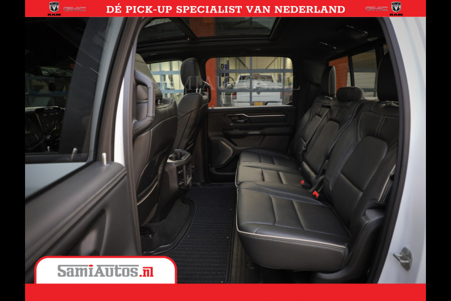 Dodge Ram 1500 Limited Night | 5.7 V8 Hemi Full Option | Comfortabele Dubbele Cabine met Royale 5 Zitplaatsen | De Meest Luxe en Volle Pick-Up in zijn Klasse | BPM vrij | Nu Leverbaar uit Voorraad | Voorraad Nr v45lpr
