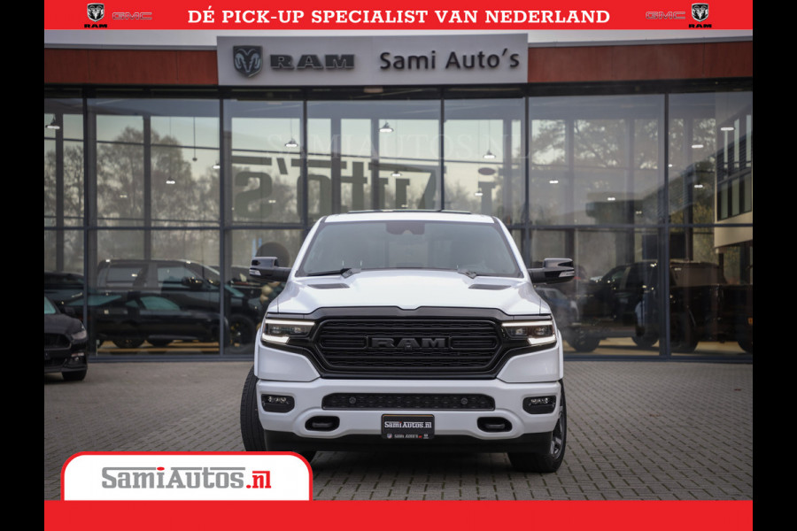 Dodge Ram 1500 Limited Night | 5.7 V8 Hemi Full Option | Comfortabele Dubbele Cabine met Royale 5 Zitplaatsen | De Meest Luxe en Volle Pick-Up in zijn Klasse | BPM vrij | Nu Leverbaar uit Voorraad | Voorraad Nr v45lpr