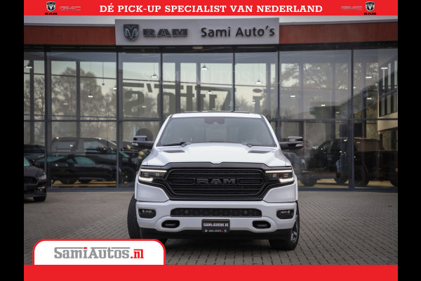 Dodge Ram 1500 Limited Night | 5.7 V8 Hemi Full Option | Comfortabele Dubbele Cabine met Royale 5 Zitplaatsen | De Meest Luxe en Volle Pick-Up in zijn Klasse | BPM vrij | Nu Leverbaar uit Voorraad | Voorraad Nr v45lpr