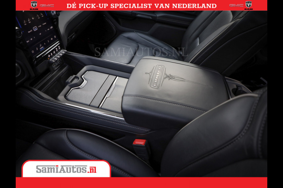 Dodge Ram 1500 Limited Night | 5.7 V8 Hemi Full Option | Comfortabele Dubbele Cabine met Royale 5 Zitplaatsen | De Meest Luxe en Volle Pick-Up in zijn Klasse | BPM vrij | Nu Leverbaar uit Voorraad | Voorraad Nr v45lpr