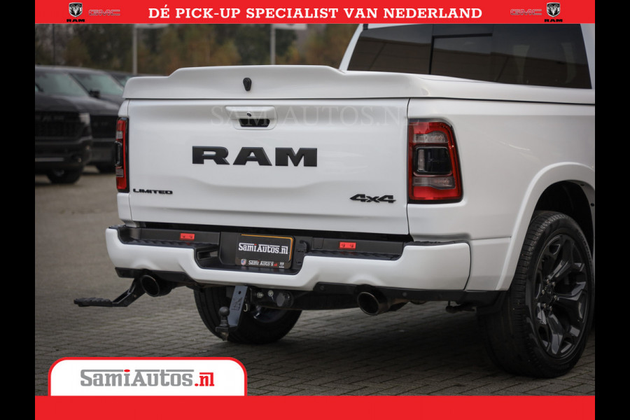 Dodge Ram 1500 Limited Night | 5.7 V8 Hemi Full Option | Comfortabele Dubbele Cabine met Royale 5 Zitplaatsen | De Meest Luxe en Volle Pick-Up in zijn Klasse | BPM vrij | Nu Leverbaar uit Voorraad | Voorraad Nr v45lpr