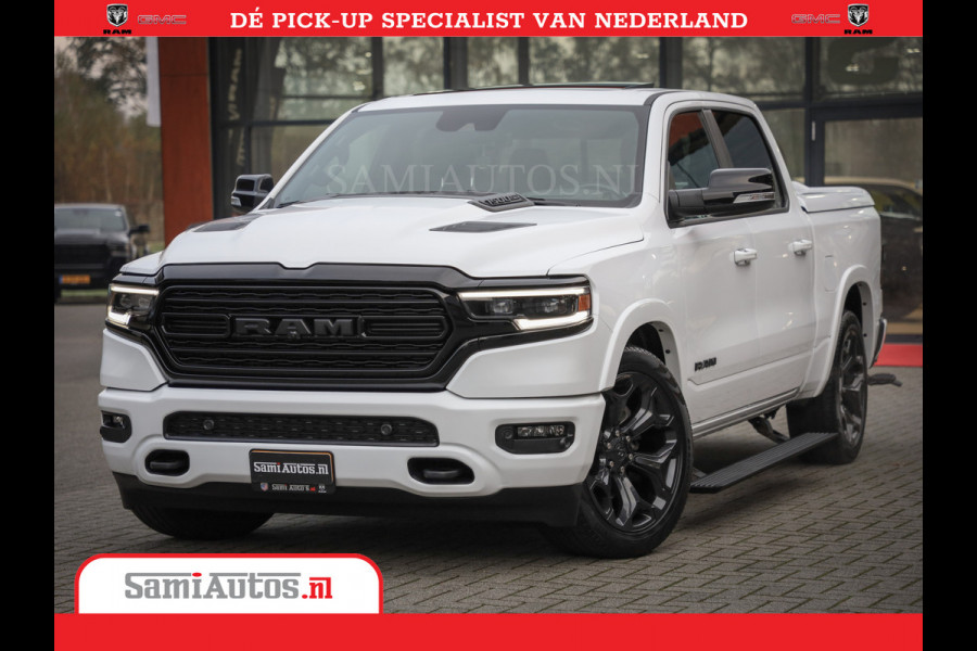 Dodge Ram 1500 Limited Night | 5.7 V8 Hemi Full Option | Comfortabele Dubbele Cabine met Royale 5 Zitplaatsen | De Meest Luxe en Volle Pick-Up in zijn Klasse | BPM vrij | Nu Leverbaar uit Voorraad | Voorraad Nr v45lpr