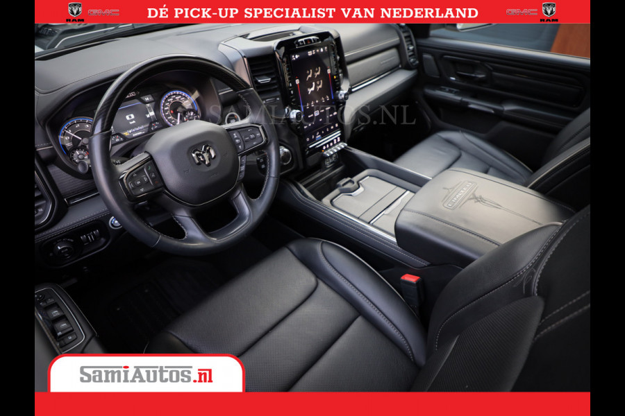 Dodge Ram 1500 Limited Night | 5.7 V8 Hemi Full Option | Comfortabele Dubbele Cabine met Royale 5 Zitplaatsen | De Meest Luxe en Volle Pick-Up in zijn Klasse | BPM vrij | Nu Leverbaar uit Voorraad | Voorraad Nr v45lpr