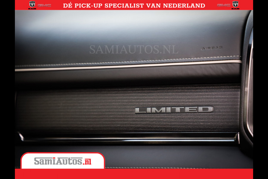 Dodge Ram 1500 Limited Night | 5.7 V8 Hemi Full Option | Comfortabele Dubbele Cabine met Royale 5 Zitplaatsen | De Meest Luxe en Volle Pick-Up in zijn Klasse | BPM vrij | Nu Leverbaar uit Voorraad | Voorraad Nr v45lpr