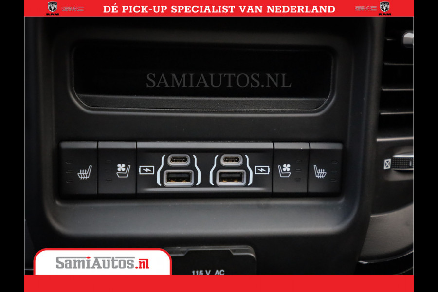 Dodge Ram 1500 Limited Night | 5.7 V8 Hemi Full Option | Comfortabele Dubbele Cabine met Royale 5 Zitplaatsen | De Meest Luxe en Volle Pick-Up in zijn Klasse | BPM vrij | Nu Leverbaar uit Voorraad | Voorraad Nr v45lpr