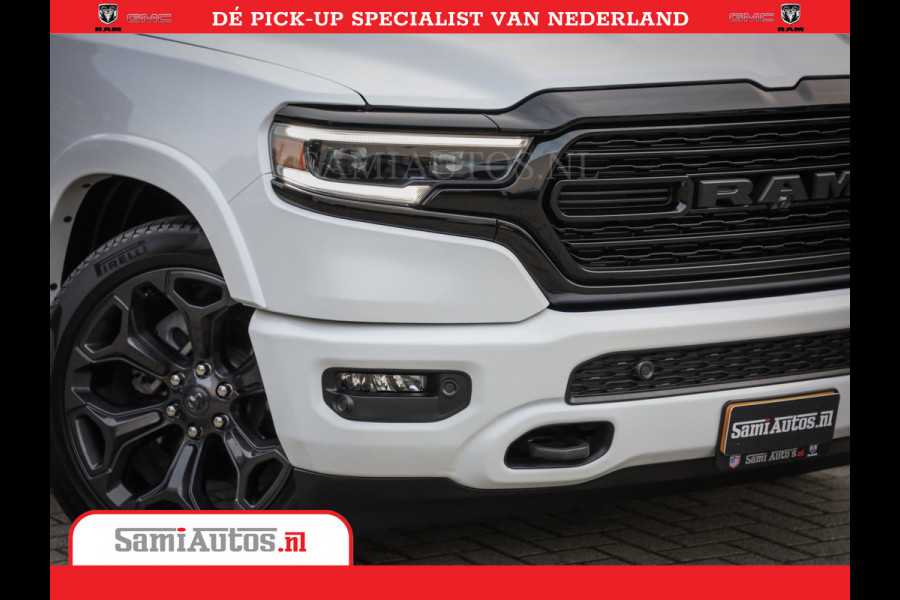 Dodge Ram 1500 Limited Night | 5.7 V8 Hemi Full Option | Comfortabele Dubbele Cabine met Royale 5 Zitplaatsen | De Meest Luxe en Volle Pick-Up in zijn Klasse | BPM vrij | Nu Leverbaar uit Voorraad | Voorraad Nr v45lpr