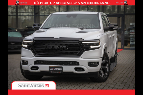 Dodge Ram 1500 Limited Night | 5.7 V8 Hemi Full Option | Comfortabele Dubbele Cabine met Royale 5 Zitplaatsen | De Meest Luxe en Volle Pick-Up in zijn Klasse | BPM vrij | Nu Leverbaar uit Voorraad | Voorraad Nr v45lpr