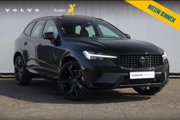 Volvo XC60 T6 350PK Automaat Plus Black Edition Adaptieve cruise control / BLIS / Pakeersensoren met camera / Elektrische stoelen / Navigatie / 360 Camera / Head-up Display / Panoramadak / Bowers & Wilkins / 21'' Velgen /