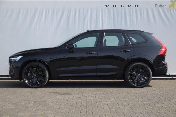 Volvo XC60 T6 350PK Automaat Plus Black Edition Adaptieve cruise control / BLIS / Pakeersensoren met camera / Elektrische stoelen / Navigatie / 360 Camera / Head-up Display / Panoramadak / Bowers & Wilkins / 21'' Velgen /