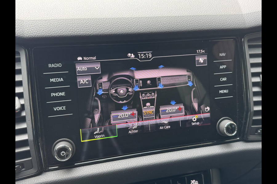 Škoda Kodiaq 1.5 TSI Sportline 7-persoons Automaat | Trekhaak uitklapbaar | Voorstoelen en achterbank verwarmd | Adaptief demping systeem | N