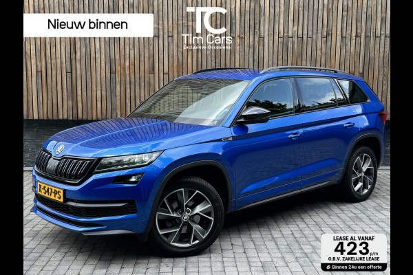 Škoda Kodiaq 1.5 TSI Sportline 7-persoons Automaat | Trekhaak uitklapbaar | Voorstoelen en achterbank verwarmd | Adaptief demping systeem | N