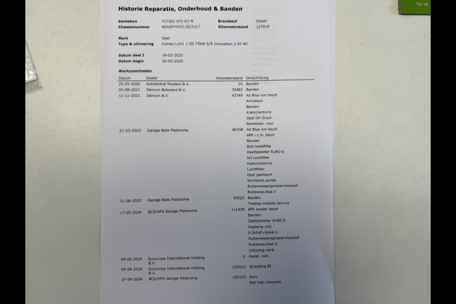 Opel Combo 1.5D 102PK EURO6 L1H1 Navigatie systeem/cruise control/stoel verwarming