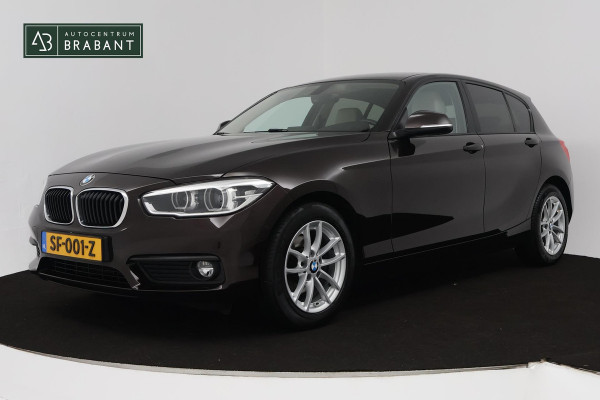 BMW 1-serie 118i High Executive Automaat (GROOT-NAVIGATIE, STOELVERWARMING, LED, LEDER, CAMERA, GOED ONDERHOUDEN)