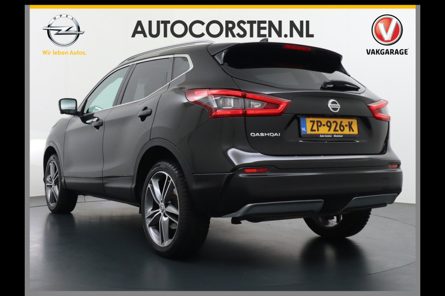 Nissan QASHQAI T 116Pk elekr.+Leer Pano-dak Memory Leather-Pack Tekna 360°-Camera Park-Assist PDC-a+v Bose-Sound Navi Ecc Edition Cruise Contro Rijstrooksensor Verwarmde voorruit Privacy Glas Zeer Compleet!