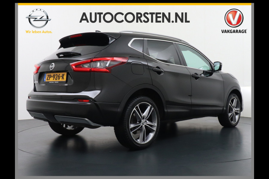 Nissan QASHQAI T 116Pk elekr.+Leer Pano-dak Memory Leather-Pack Tekna 360°-Camera Park-Assist PDC-a+v Bose-Sound Navi Ecc Edition Cruise Contro Rijstrooksensor Verwarmde voorruit Privacy Glas Zeer Compleet!