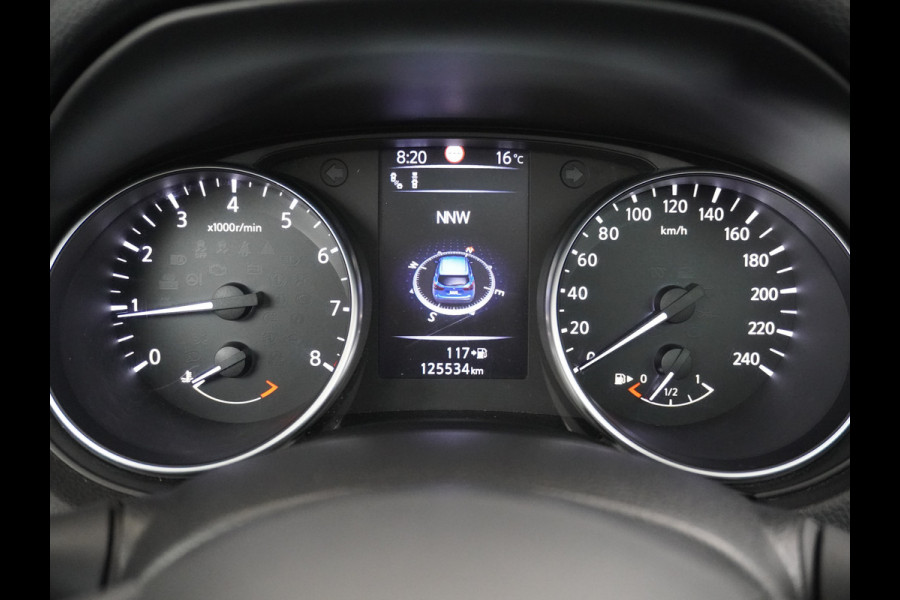 Nissan QASHQAI T 116Pk elekr.+Leer Pano-dak Memory Leather-Pack Tekna 360°-Camera Park-Assist PDC-a+v Bose-Sound Navi Ecc Edition Cruise Contro Rijstrooksensor Verwarmde voorruit Privacy Glas Zeer Compleet!