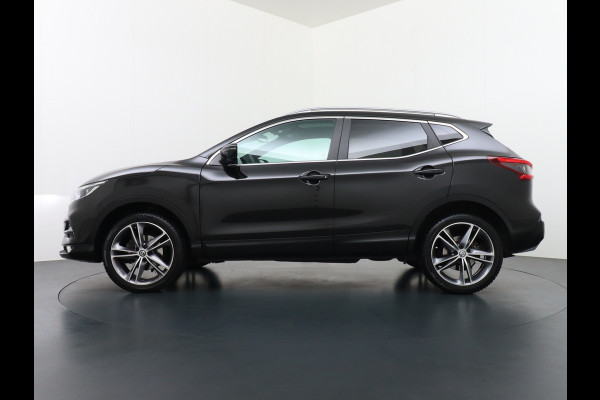 Nissan QASHQAI T 116Pk elekr.+Leer Pano-dak Memory Leather-Pack Tekna 360°-Camera Park-Assist PDC-a+v Bose-Sound Navi Ecc Edition Cruise Contro Rijstrooksensor Verwarmde voorruit Privacy Glas Zeer Compleet!