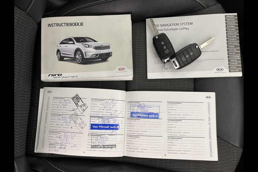Kia Niro 1.6 GDi Hybrid ExecutiveLine Aut. *LEATHER-FABRIC | NAVI-FULLMAP | KEYLESS | CAMERA | COMFORT-SEATS | DIGI-COCKPIT | LANE-ASSIST | ECC | CARPLAY | PDC | 16''ALU*