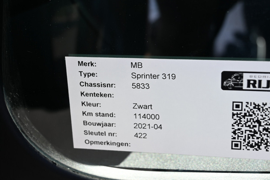 Mercedes-Benz Sprinter 319 CDI 3.0 V6 L2H2 LED, MBUX 10.25 met 360 graden camera, Distronic, Sluithulp