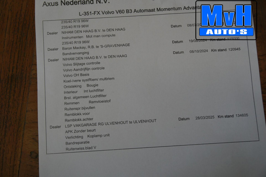 Volvo V60 2.0 B3 Momentum Advantage|STOEL/STUUR.VERW|LEER|NAP