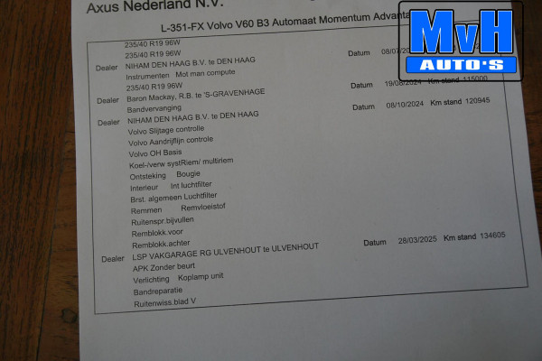 Volvo V60 2.0 B3 Momentum Advantage|STOEL/STUUR.VERW|LEER|NAP