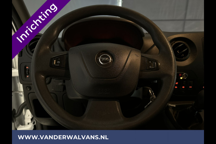 Opel Movano 2.3 CDTI 146pk L2H2 Inrichting Euro6 Airco | Camera | Navigatie | Cruisecontrol | 2500kg Trekhaak Parkeersensoren, Bijrijdersbank