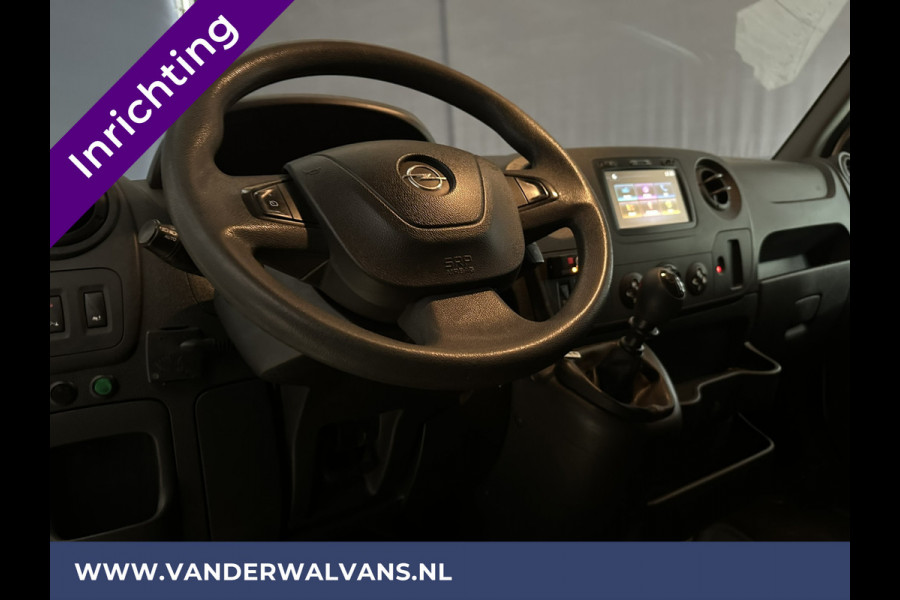 Opel Movano 2.3 CDTI 146pk L2H2 Inrichting Euro6 Airco | Camera | Navigatie | Cruisecontrol | 2500kg Trekhaak Parkeersensoren, Bijrijdersbank