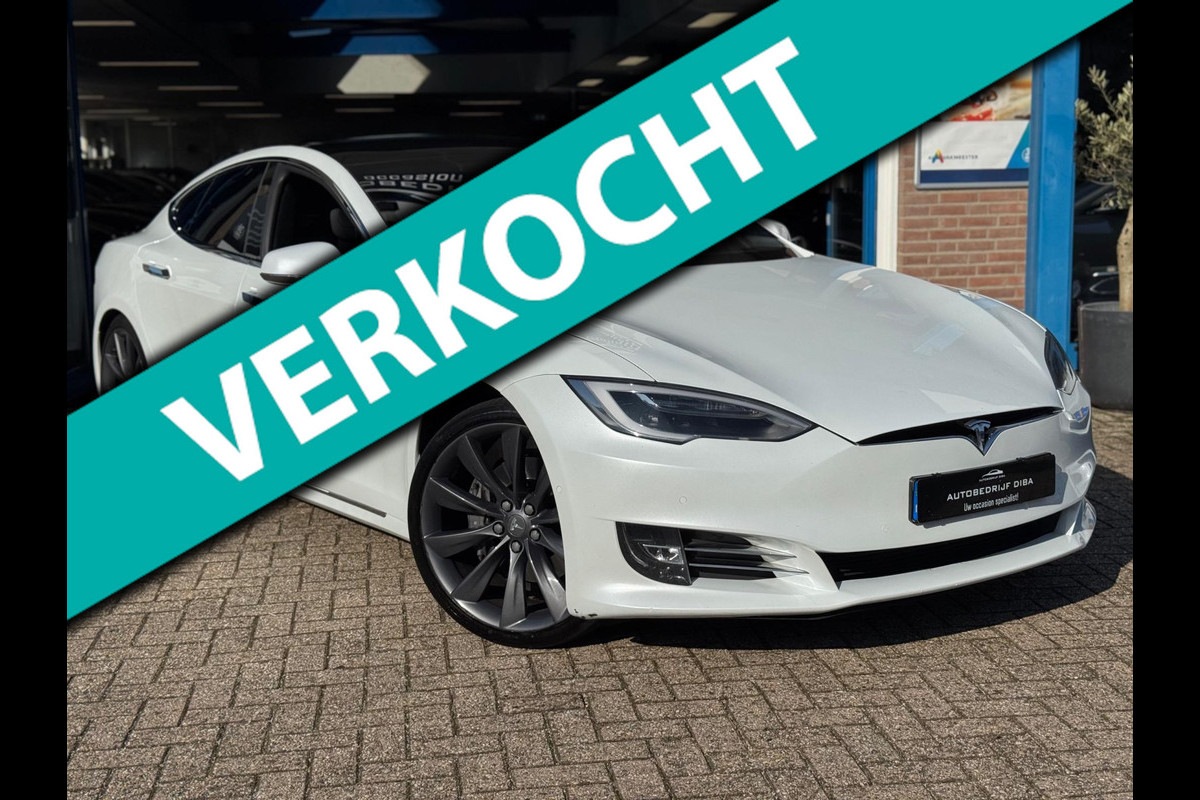 Tesla Model S 100D LONG RANGE 420 km 2018 WIT NAVI NAP BTW!