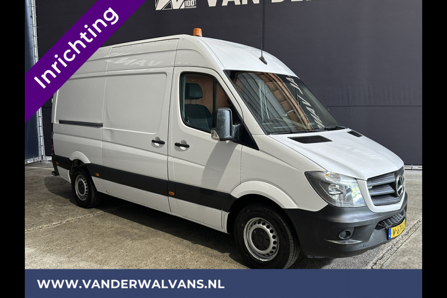 Mercedes-Benz Sprinter 316 CDI 164pk L2H2 Inrichting Euro6 Airco | 2800kg Trekhaak | Cruisecontrol | Parkeersensoren Chauffeursstoel