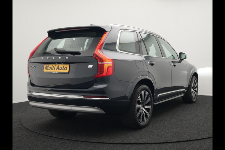 Volvo XC90 T8 Recharge AWD Inscription Plug In Hybrid 394pk 7 Persoons Dealer O.H. INCL BTW PHEV | Lederen Sportstoelen Memory | Pilot Assist | Trekhaak af Fabriek | Adaptive Cruise | Navigatie | Camera | Apple Carplay | L.M. 20" | DAB |