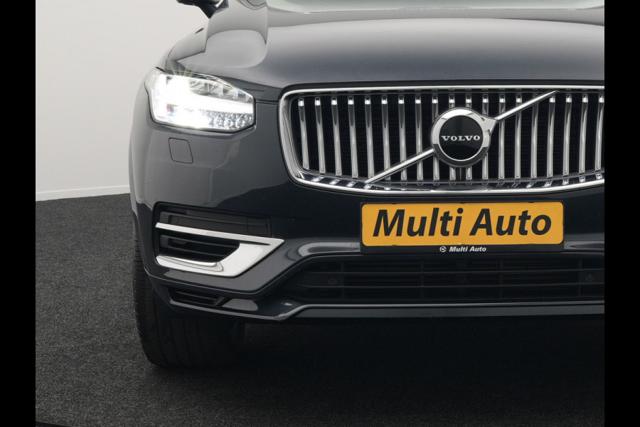 Volvo XC90 T8 Recharge AWD Inscription Plug In Hybrid 394pk 7 Persoons Dealer O.H. INCL BTW PHEV | Lederen Sportstoelen Memory | Pilot Assist | Trekhaak af Fabriek | Adaptive Cruise | Navigatie | Camera | Apple Carplay | L.M. 20" | DAB |