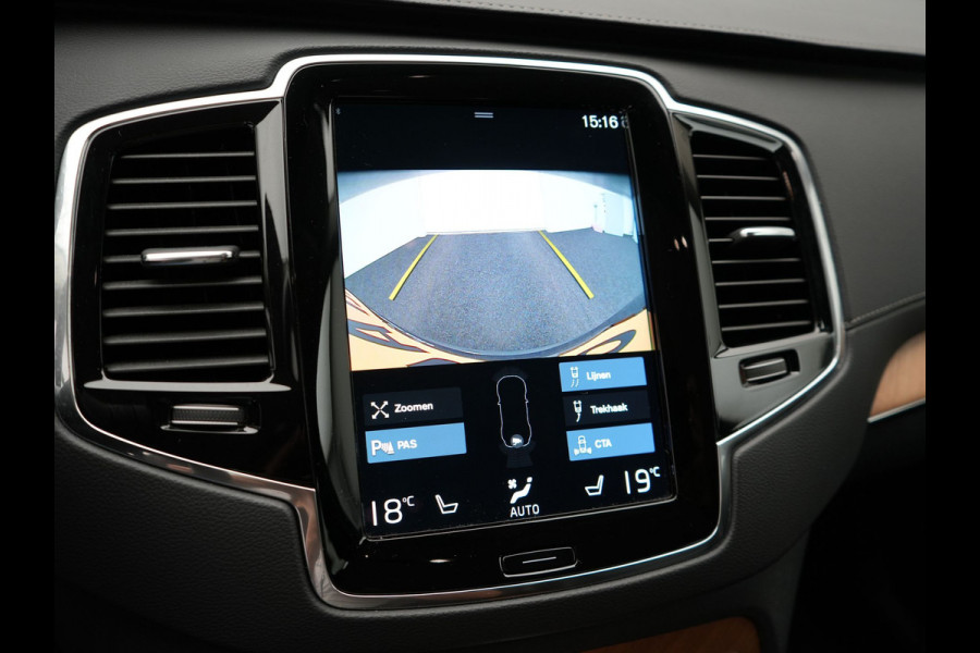 Volvo XC90 T8 Recharge AWD Inscription Plug In Hybrid 394pk 7 Persoons Dealer O.H. INCL BTW PHEV | Lederen Sportstoelen Memory | Pilot Assist | Trekhaak af Fabriek | Adaptive Cruise | Navigatie | Camera | Apple Carplay | L.M. 20" | DAB |