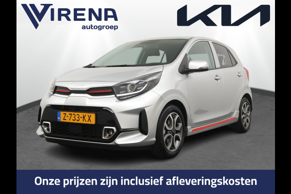 Kia Picanto 1.0 DPi GT-Line Apple Carplay/Android Auto - Cruise Control - Climate Control - Navigatie - Lederen bekleding - Fabrieksgarantie tot 05-2031