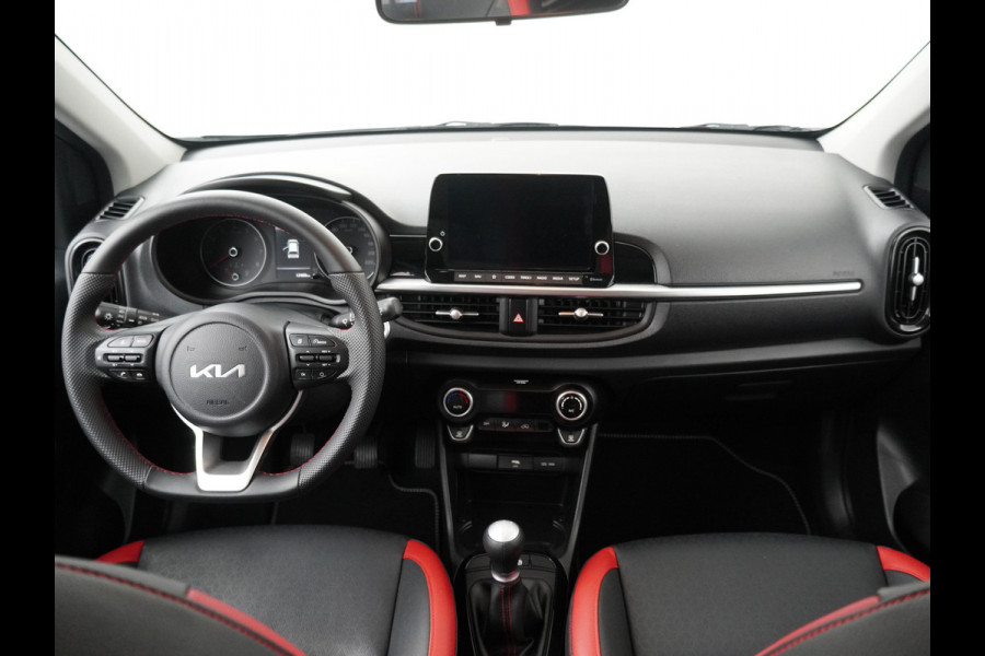 Kia Picanto 1.0 DPi GT-Line Apple Carplay/Android Auto - Cruise Control - Climate Control - Navigatie - Lederen bekleding - Fabrieksgarantie tot 05-2031