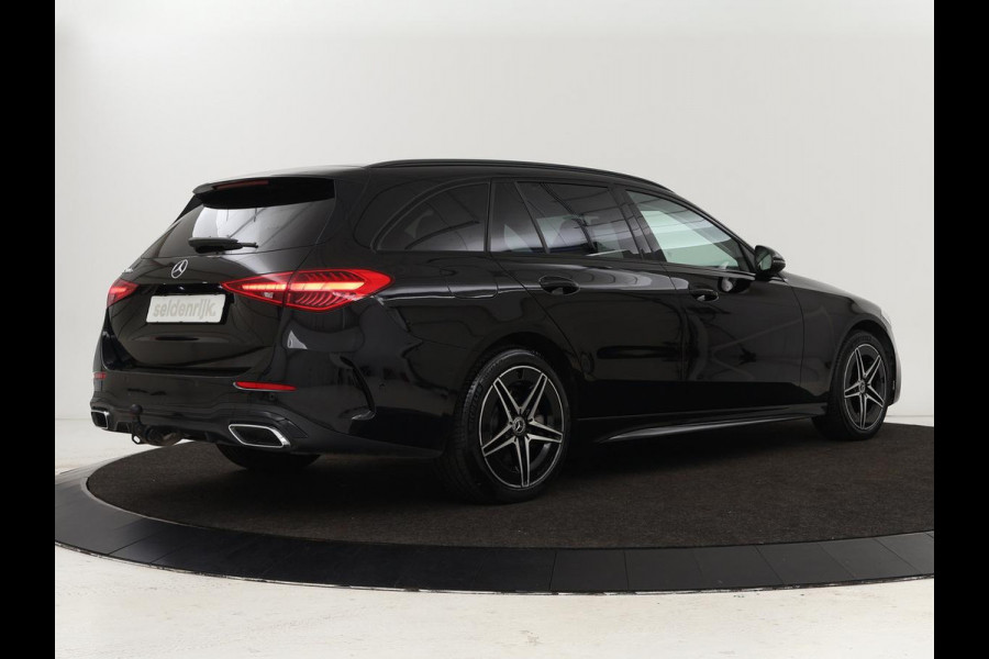 Mercedes-Benz C-Klasse 300e AMG Night | Adaptive cruise | Stoelverwarming | Trekhaak | Carplay | Camera | Sfeerverlichting | Full LED