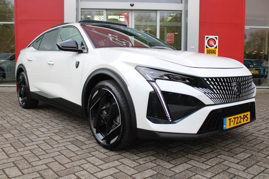 Peugeot 408 1.6 HYbrid 225PK GT **ALLE OPTIES** | PANORAMISCH SCHUIF/KANTEL DAK | MATRIX LED KOPLAMPEN | VOLLEDIG LEDEREN BEKLEDING | STOELEN ELEKTRISCH VERSTELBAAR MET VERWARMING EN MASSAGE| BESTUURDERSTOEL MET GEHEUGEN | FOCAL AUDIO SYSTEM | NIGHT VISION | ELEKTRISCH BEDIENBARE ACHTERKLEP | ADAPTIVE CRUISE CONTROL | 20" LICHTMETAAL MONOLITHE | STUUR EN VOORRUIT VERWARMING | DRAADLOZE APPLE CARPLAY/ANDROID AUTO | NAVIGATIE | DRAADLOZE TELEFOONLADER | 360˚ CAMERA | KEYLESS ENTRY/START | PARKEERSENSOREN VOOR EN ACHTER |