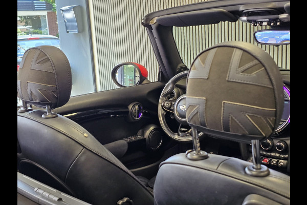 MINI Cabrio 2.0 John Cooper Works Chili JCW CABRIO AUTOMAAT NAVI ADAPT CRUISE HARMAN KARDON CAMERA PARKEERSENSOREN STOELVERW