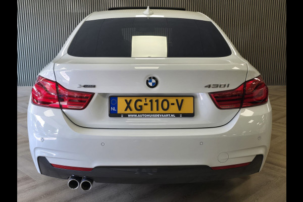 BMW 4 Serie Gran Coupé 430i xDrive High Executive CRUISE NAVI PARKEERSENSOREN OPEN DAK STOELVERWARMING LEER