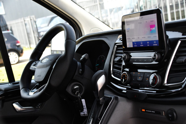Ford Transit Custom 320 2.0 TDCI L1H1 MS-RT DC Adaptieve Cruise, Camera, Carplay, LED, Leder, Carbon, 170PK, Automaat, Stoelverwarming, Uniek!