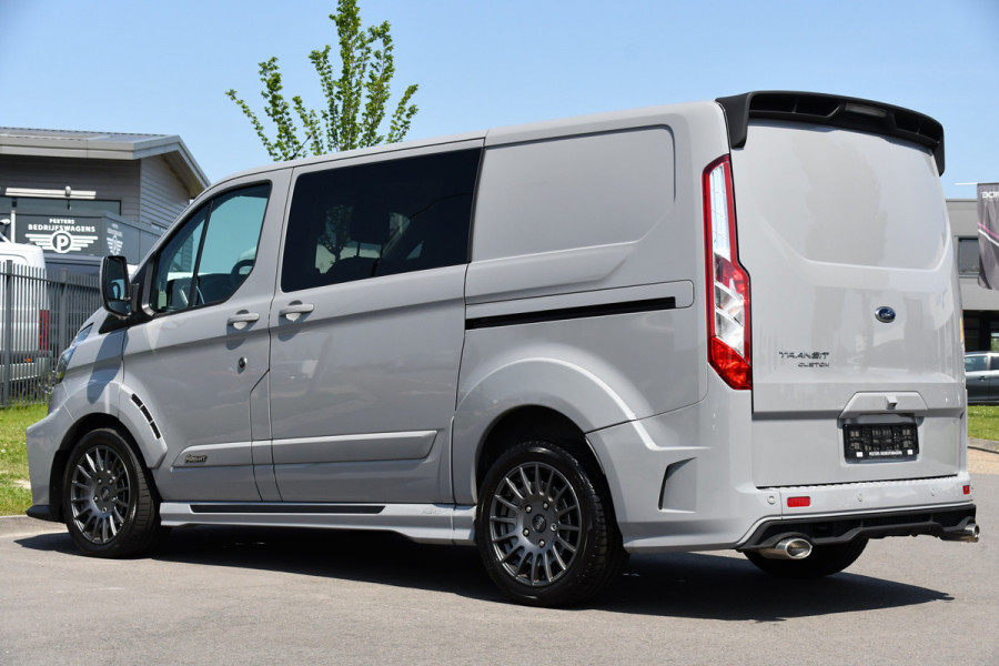 Ford Transit Custom 320 2.0 TDCI L1H1 MS-RT DC Adaptieve Cruise, Camera, Carplay, LED, Leder, Carbon, 170PK, Automaat, Stoelverwarming, Uniek!