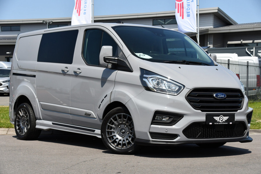 Ford Transit Custom 320 2.0 TDCI L1H1 MS-RT DC Adaptieve Cruise, Camera, Carplay, LED, Leder, Carbon, 170PK, Automaat, Stoelverwarming, Uniek!