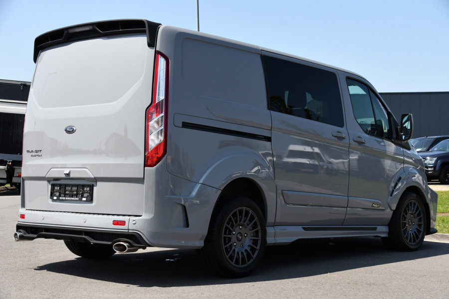 Ford Transit Custom 320 2.0 TDCI L1H1 MS-RT DC Adaptieve Cruise, Camera, Carplay, LED, Leder, Carbon, 170PK, Automaat, Stoelverwarming, Uniek!